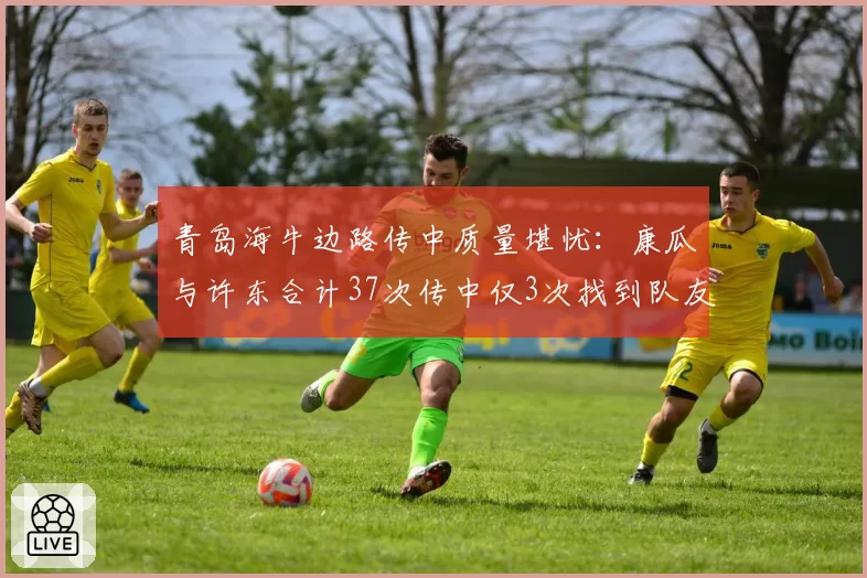 青岛海牛边路传中质量堪忧:康瓜与许东合计37次传中仅3次找到队友